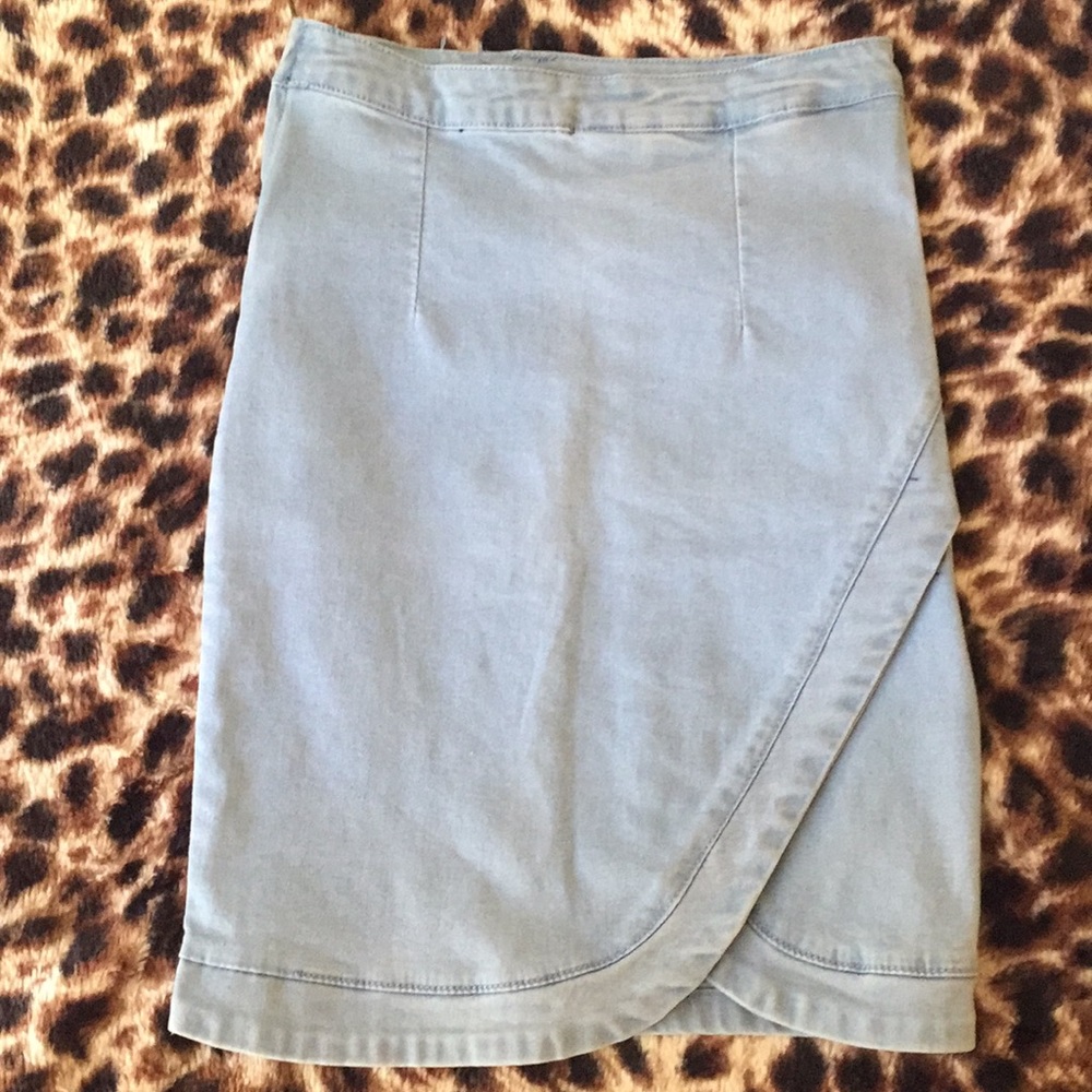 High Waisted Jean Skirt